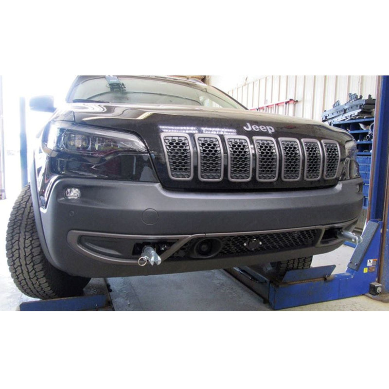 Load image into Gallery viewer, Blue Ox Ascent Tow Bar (7,500 lbs. tow cap.) & Baseplate Combo fits Select Jeep Cherokee Steel Bumper w/Tow Hooks (Includes ACC & Technology Pkg.) (2-Speed Transfer Case)