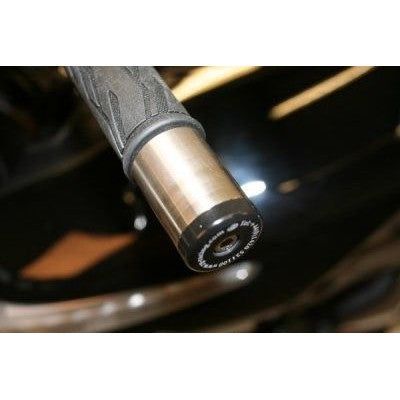 Load image into Gallery viewer, R&G Racing Black Bar End Sliders For 2008 Suzuki B-King ABS BE0038BK