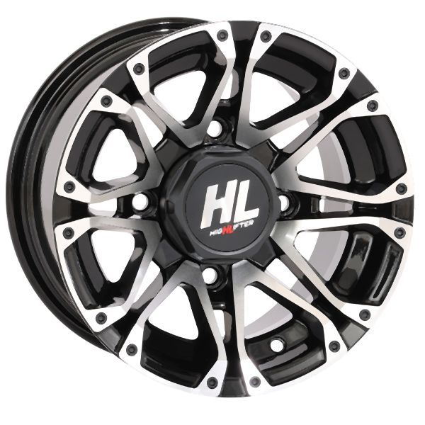 Load image into Gallery viewer, High Lifter 14x7 4/137 4+3 Gloss Black Machined HL3 Wheel 14HL03-1137