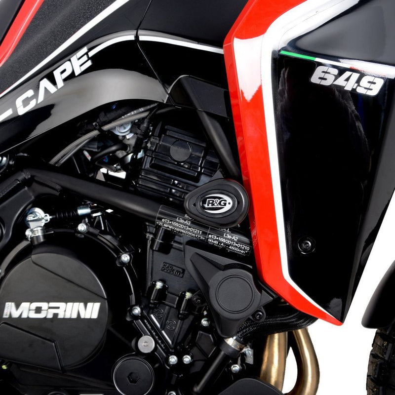 Load image into Gallery viewer, R&G Racing Black Aero Style Crash Protection Bobbins For 2023-2024 Moto Morini X-Cape 649