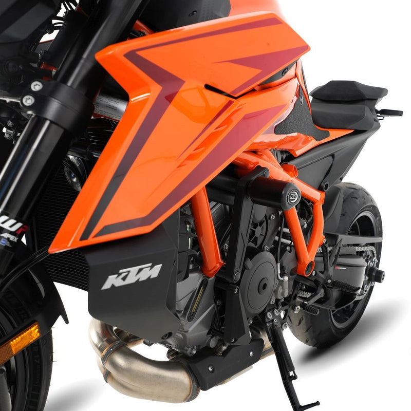 Load image into Gallery viewer, R&G Racing Black Crash Protectors For 2024 KTM 1390 Super Duke R CP0569BL