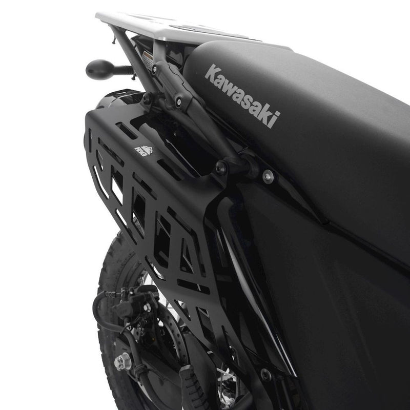 Load image into Gallery viewer, R&G Racing Black Luggage Side Rails For 2022-2024 Kawasaki KLR650 LSR0006BK