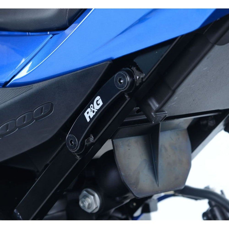 Load image into Gallery viewer, R&G Racing Black Footrest Delete Blanking Plates For 2013-2017 Kawasaki Ninja 250