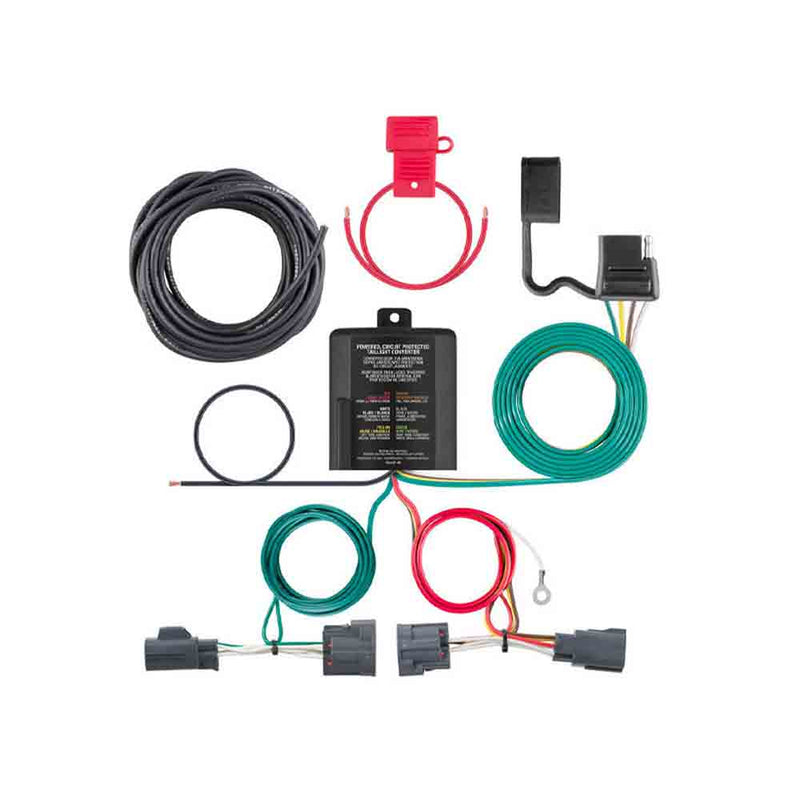 Load image into Gallery viewer, T-Connector Custom Wiring Harness, 4-Way Flat Output fits 2007-2012 Dodge Nitro, 2008-2012 Jeep Liberty (Replaced RE-67334)