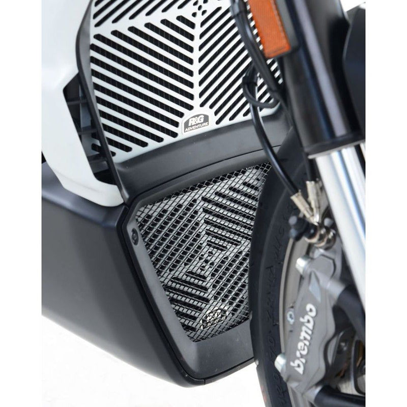 Load image into Gallery viewer, R&G Racing Silver Oil Cooler Guard For 2019-2020 Ducati Diavel 1260 S