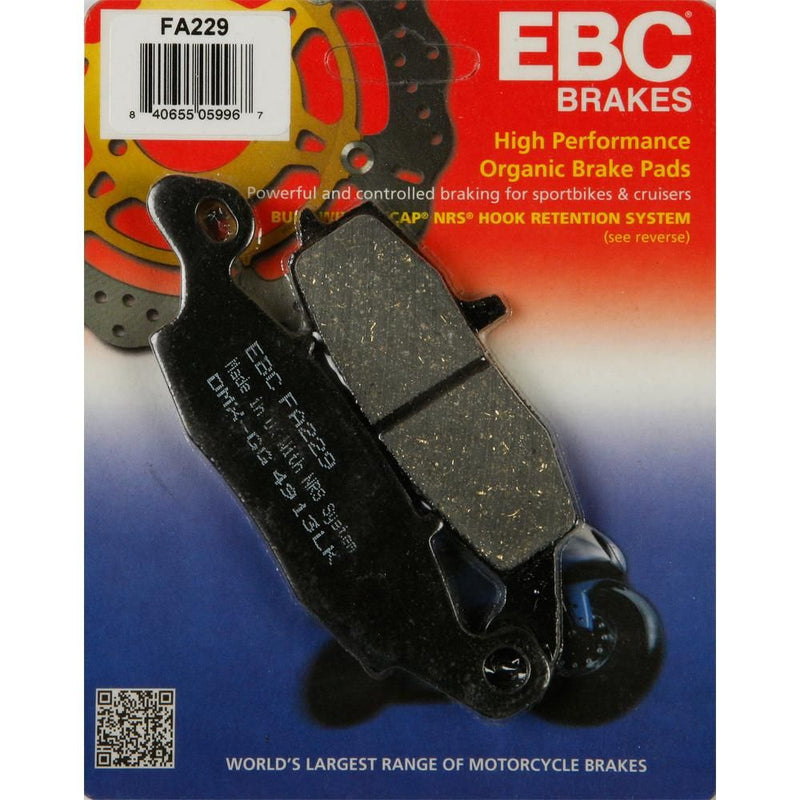 Load image into Gallery viewer, EBC 1 Pair Premium SFA Organic OE Replacement Brake Pads MPN FA229