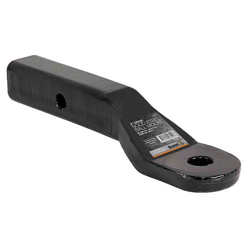 Load image into Gallery viewer, Buyers 2 Inch Heavy-Duty Forged Ball Mount, 2 Inch Drop X 7-5/8 Long Tube, Black, 1-1/4 Ball Hole