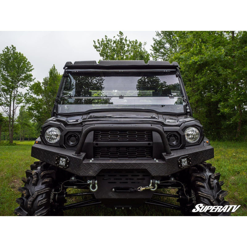 Load image into Gallery viewer, SuperATV Kawasaki Mule Pro Scratch Resistant Flip Down Windshield FDWS-K-MULE-FXT-70