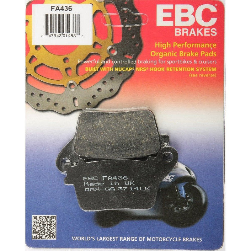 Load image into Gallery viewer, EBC 1 Pair FA Series Organic Replacement Brake Pads MPN FA436