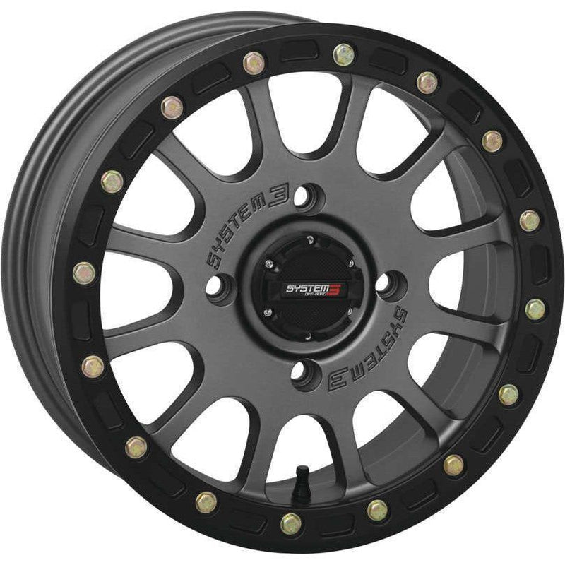Load image into Gallery viewer, System 3 SB-5 Beadlock Gun Metal Grey Wheel 15x10 4/137 5+5 (-5mm) 15S3-56371