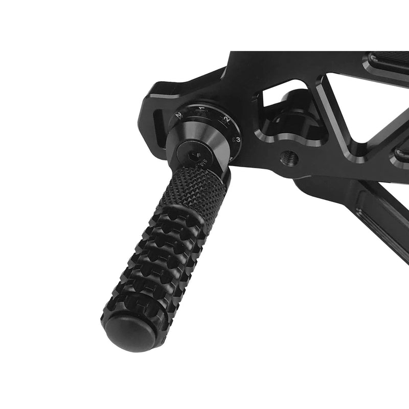 Load image into Gallery viewer, Vortex Racing Adjustable Rear Set Black - RS591K