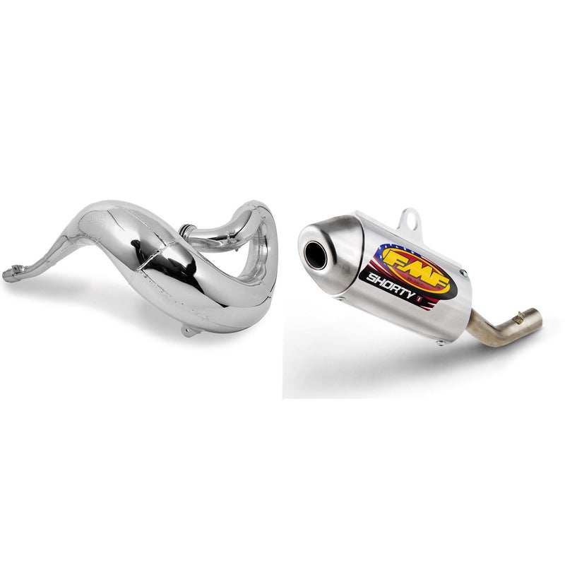 Load image into Gallery viewer, FMF Powercore 2 Shorty Silencer & Fatty Pipe for SUZUKI RM125 2001-2002
