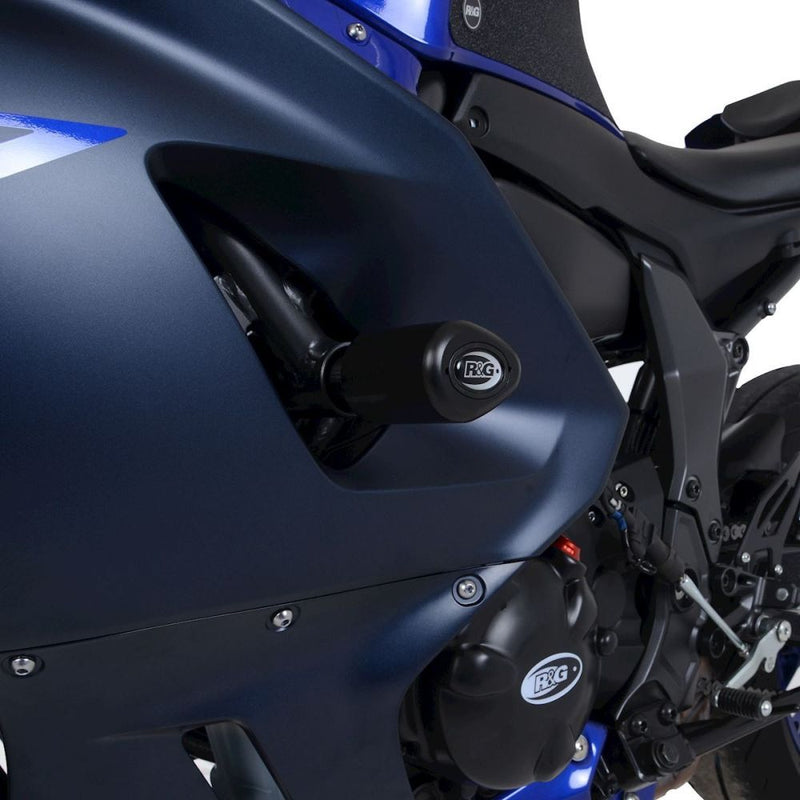 Load image into Gallery viewer, R&G Racing Black Aero Style Crash Protection Bobbins For 2022 Yamaha YZF R7