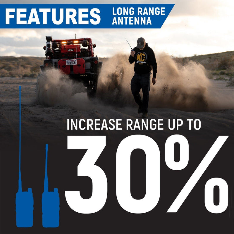 Load image into Gallery viewer, Rugged Radios BUNDLE - R1 Handheld Radio with Long Range Antenna and High Capacity Battery R1-BUNDLE