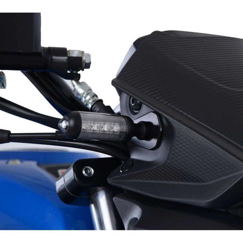Load image into Gallery viewer, R&G Racing Black Indicator Adapters For 2017-2024 Suzuki GSX-S125 FAP0023BK