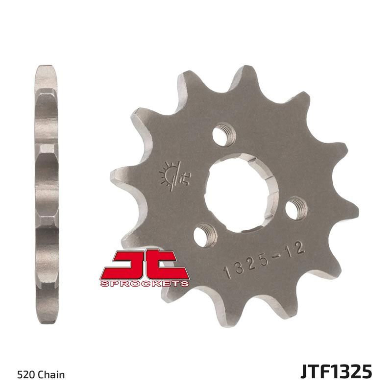 Load image into Gallery viewer, JT Sprockets Front Steel Countershaft Sprocket 12 Tooth 12T 520 Chain
