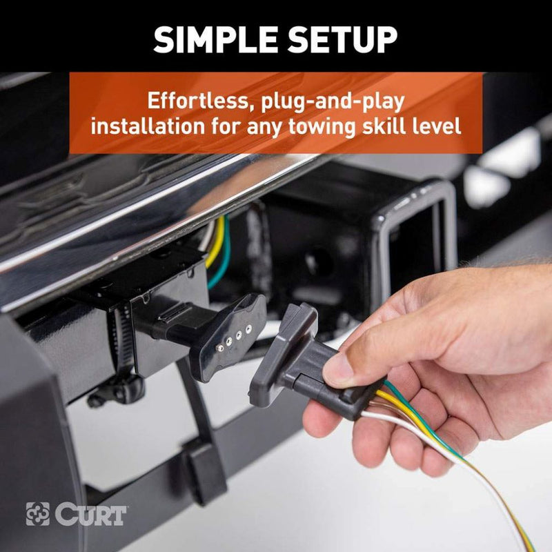Load image into Gallery viewer, 4-Way Flat Magnetic Trailer Harness Connector Adapter