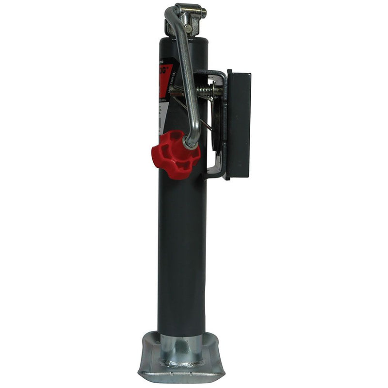 Load image into Gallery viewer, Bulldog Round Trailer Jack, Side Mount, 5,000 lbs. Lift Capacity, Top Wind, Weld-On, 10 in. Travel
