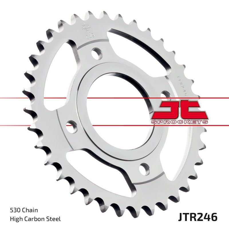 Load image into Gallery viewer, JT Sprockets Rear Steel Sprocket 34 Tooth 34T 530 Chain For Honda CM450E 1982-1983 JTR246.34