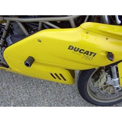 Load image into Gallery viewer, R&G Racing Black Classic Style Crash Protectors For 1999-2007 Ducati 600SS