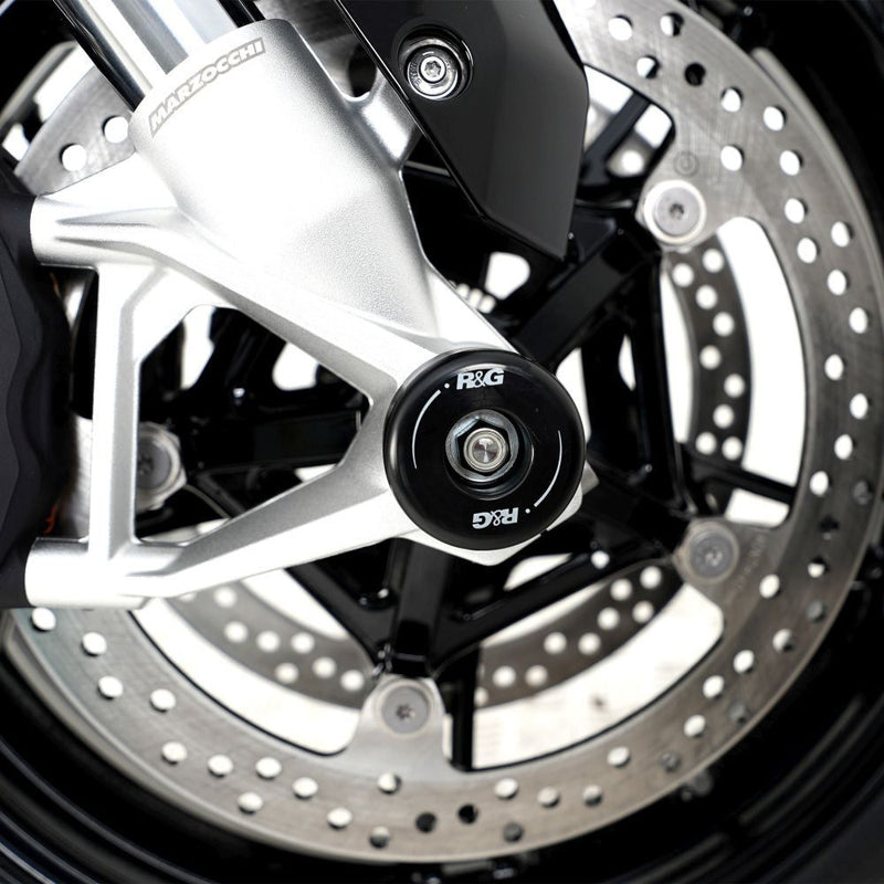 Load image into Gallery viewer, R&G Racing Black Fork Protectors For 2013-2014 BMW HP4