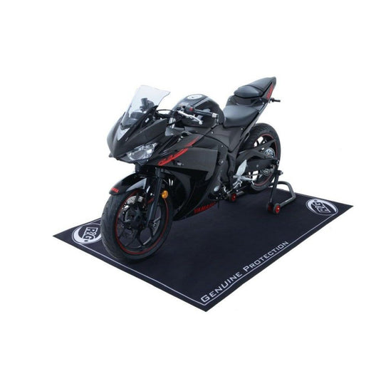 R&G Racing Black Motorcycle Workshop Mat 2m x 1.15m For 2004-2010 Aprilia RSV1000R