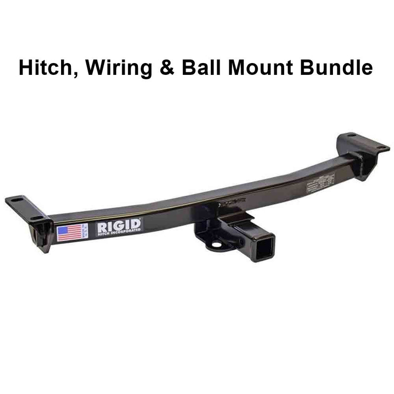 Load image into Gallery viewer, Rigid Hitch (R3-0480) Class IV 2 Inch Receiver Trailer Hitch Bundle - Includes Ball Mount and Custom Wiring Harness fits 2019-23 Ford Ranger