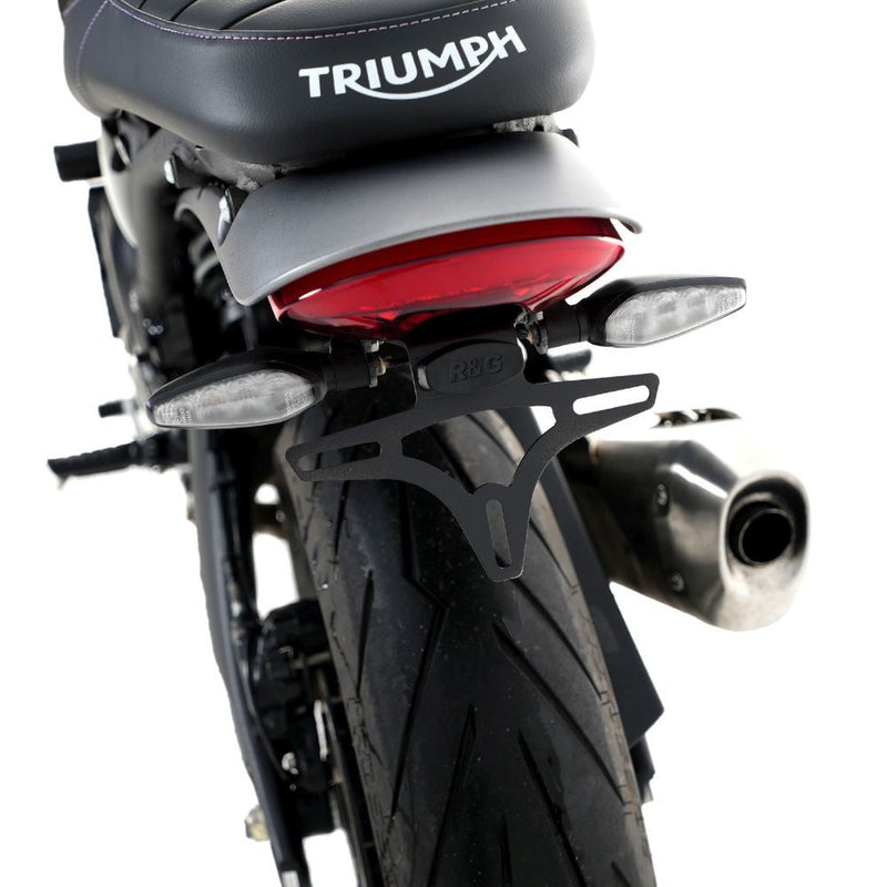 Load image into Gallery viewer, R&G Racing Black Tail Tidy License Plate Holder For 2024-2024 Triumph Scrambler 400X