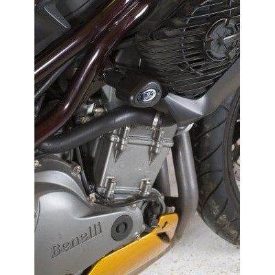 Load image into Gallery viewer, R&G Racing Black Aero Style Benelli Cafe Racer Crash Protectors For 2005-2009 Benelli Caf Racer 1130