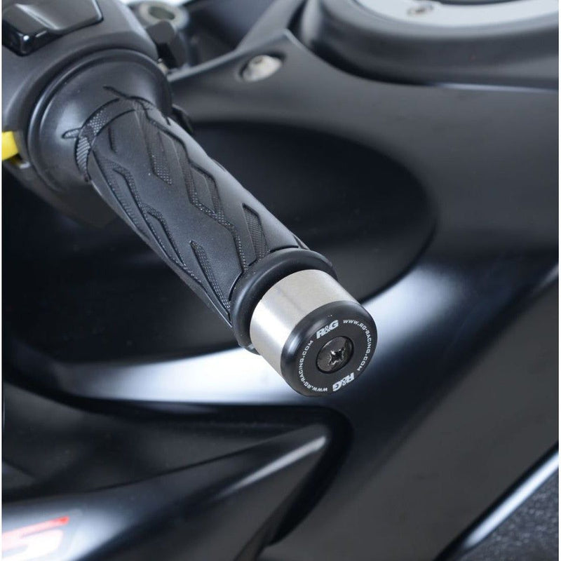 Load image into Gallery viewer, R&G Racing Black Bar End Sliders For 2017-2024 Suzuki GSX-S125 BE0115BK