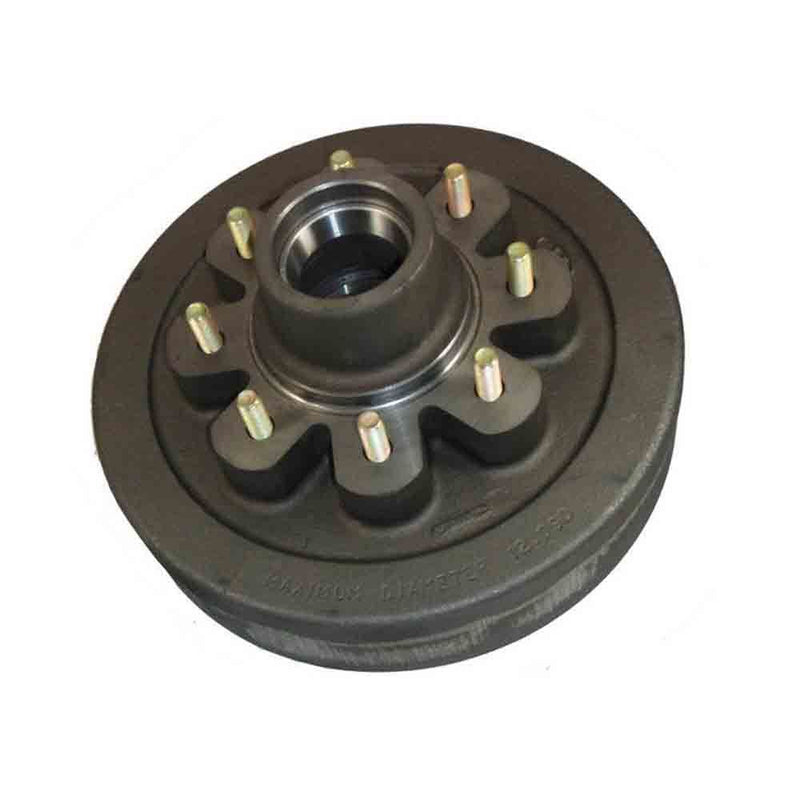 Load image into Gallery viewer, Trailer Hub And Drum, 8 On 6-1/2" Bolt Circle, 3,500 lb. Capacity For 1-3/4" To 1-1/4" Tapered Spindle (HD-1208-03) 9/16" Lugs