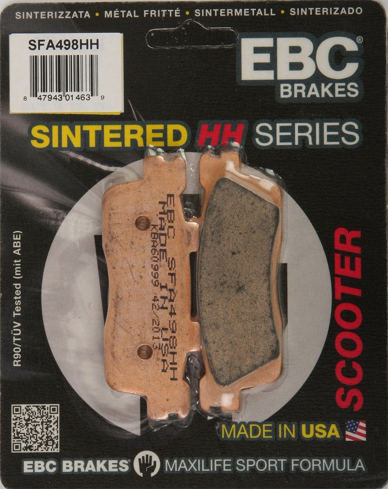 Load image into Gallery viewer, EBC 1 Pair SFA HH Series Scooter Sintered Brake Pads MPN SFA498HH