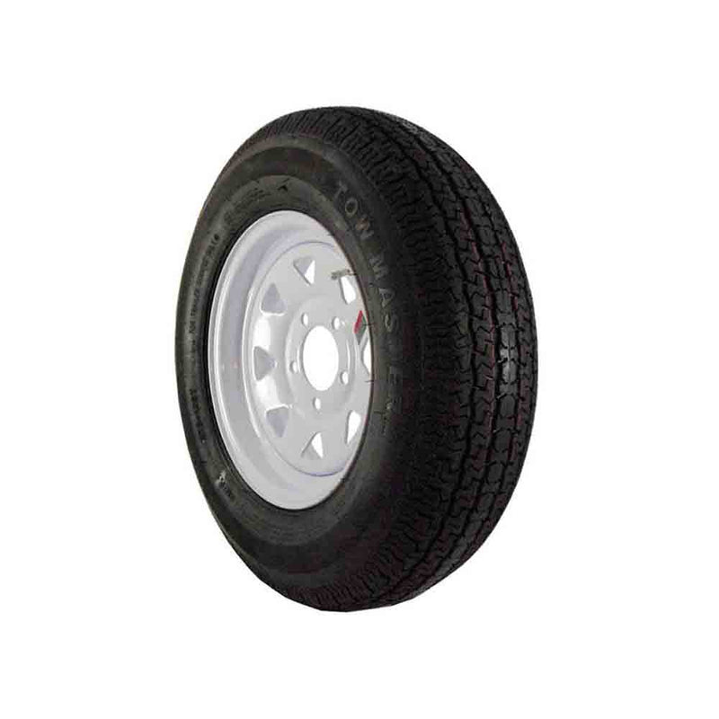 Load image into Gallery viewer, 13 inch Trailer Tire and Spoked Wheel Assembly - K550, ST175/80D13 - Bias 6 Ply