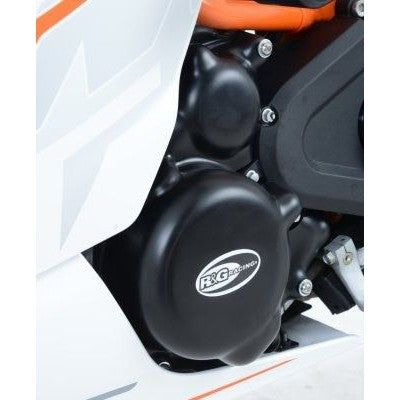 Load image into Gallery viewer, R&G Racing Black 2 Piece Engine Case Cover Kit For 2020-2021 KTM 125 Duke
