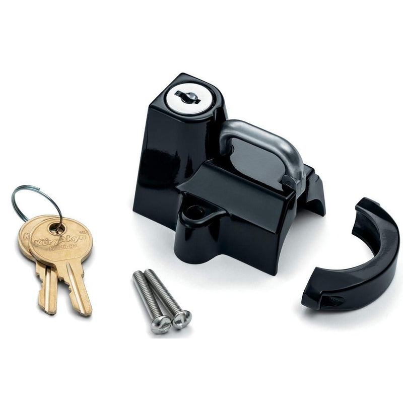 Load image into Gallery viewer, Kuryakyn Universal Helmet Lock Gloss Black 7/8-1-1/4"