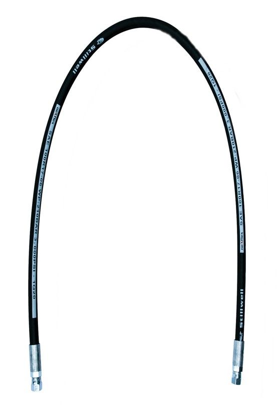Load image into Gallery viewer, Stillwell Hydraulic Hose - 60" Long, 3/8", #6 FJ Swivel, #6 FJ Swivel