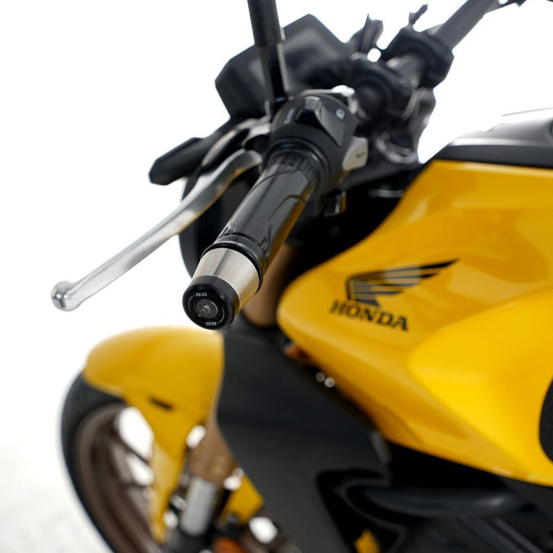 Load image into Gallery viewer, R&G Racing Black Bar End Sliders For 2018-2024 Honda CB300R