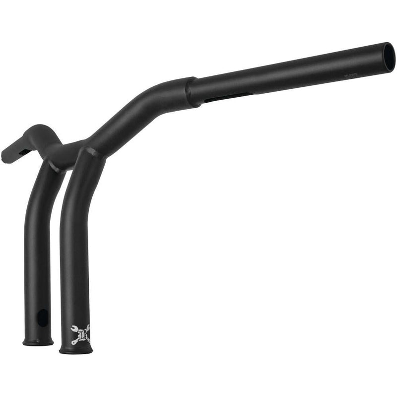 Load image into Gallery viewer, Burly Brand Dominator Bar 10" Raked Matte Black - B12-6051SB