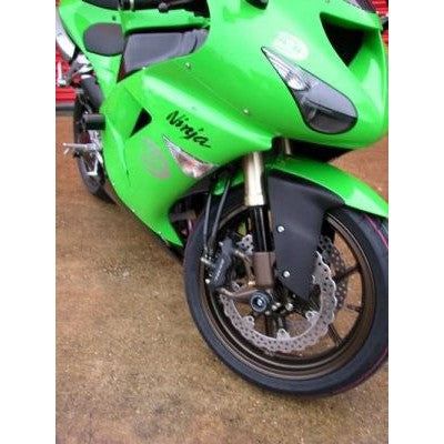Load image into Gallery viewer, R&G Racing Black Fork Protectors For 2006-2007 Kawasaki Ninja ZX10R ZX1000D
