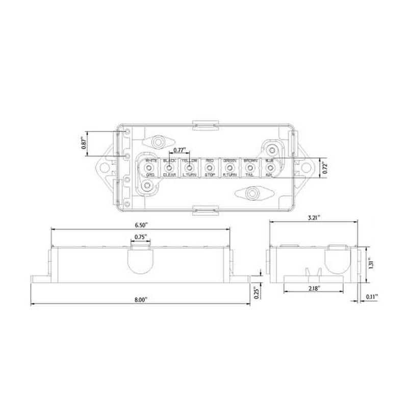 Load image into Gallery viewer, Electrical Junction Box with 7 Color Coded Terminals - 4-Pack