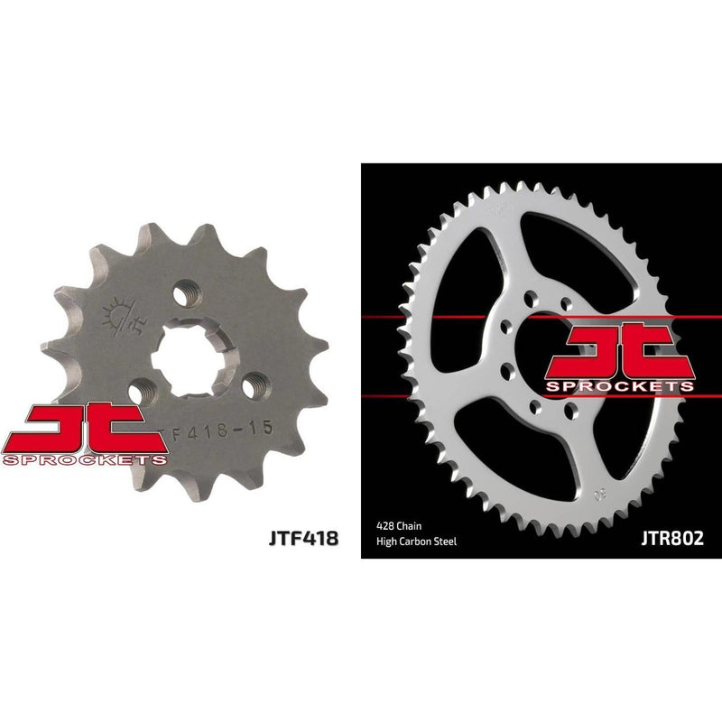 Load image into Gallery viewer, Front & Rear Sprocket Kit for KAWASAKI KE100 B1-B20 82-01 JT Sprockets