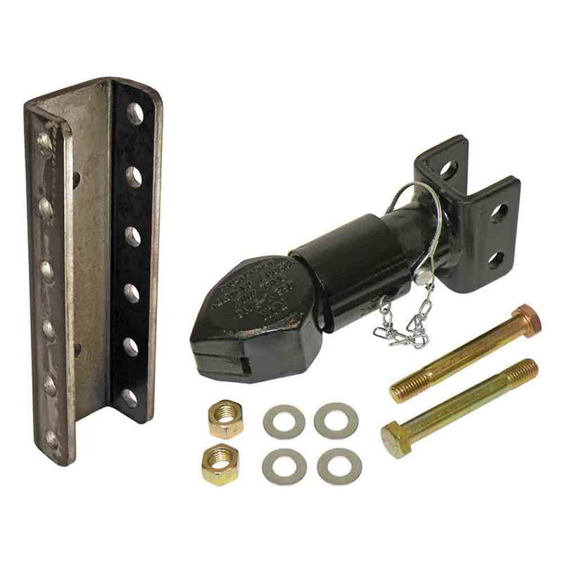 Load image into Gallery viewer, Cast Head Sleeve Lock Adjustable Channel Coupler for 2-5/16" Ball - 12,000 lbs. Tow Capacity with 5-Position Channel and Hardware
