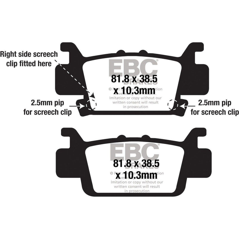 Load image into Gallery viewer, EBC 1 Pair SV Series Severe Duty Brake Pads MPN FA704SV