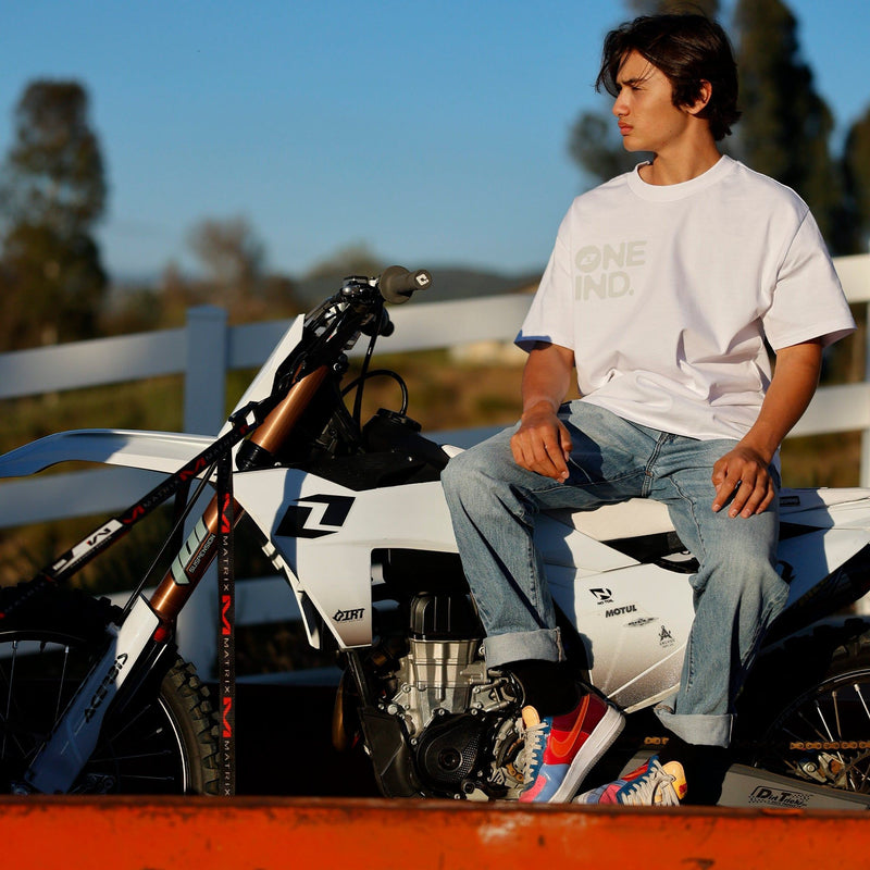Load image into Gallery viewer, Motocross Tee 15 One Industries ONE by HVT Premium White Tee