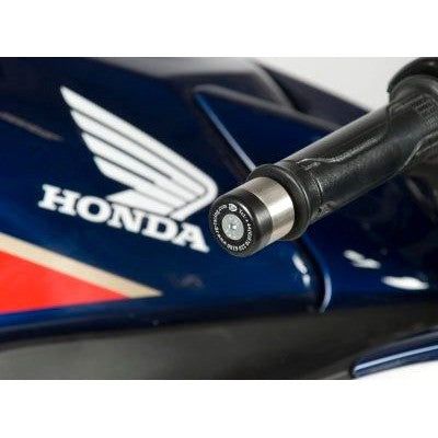 Load image into Gallery viewer, R&G Racing Black Bar End Sliders For 2013-2014 Honda CB1100