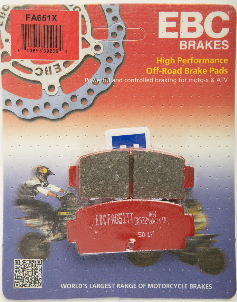 Load image into Gallery viewer, EBC 1 Pair Performance X-Series Carbon Brake Pads MPN FA651X