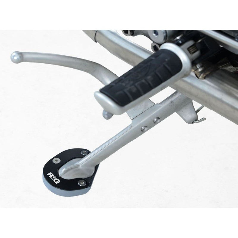 Load image into Gallery viewer, R&G Racing Silver Kickstand Shoe For 2017-2020 Triumph Bonneville Bobber