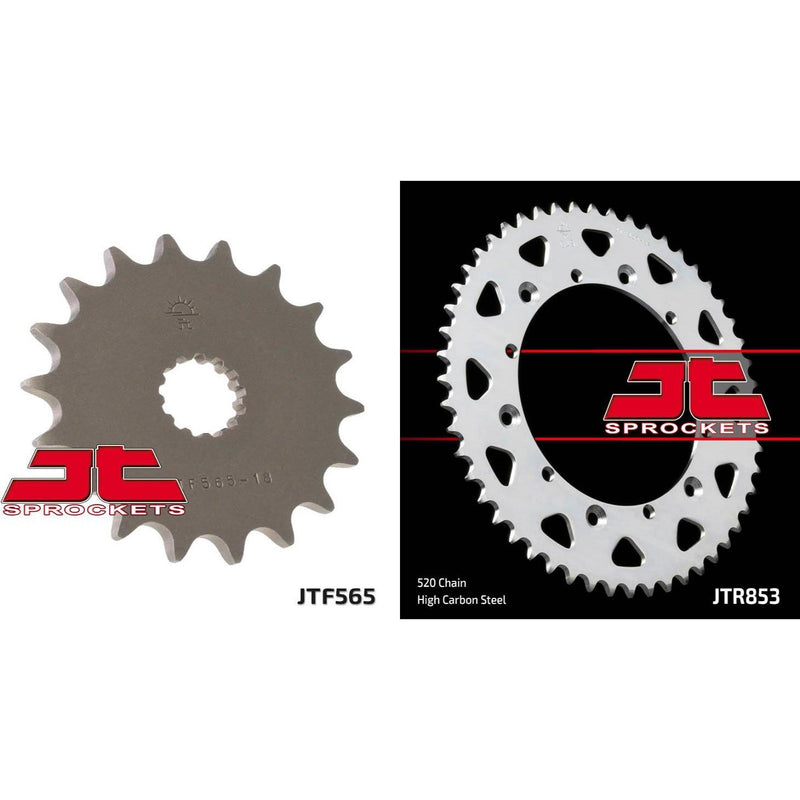 Load image into Gallery viewer, Front & Rear Sprocket Kit for YAMAHA TT500 D,E,F,G 77-80 JT Sprockets