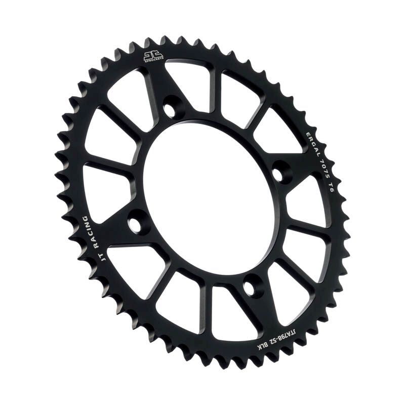 Load image into Gallery viewer, JT Sprockets Rear Racelite Aluminum Race Sprocket Black 49 Tooth 49T 428 Chain