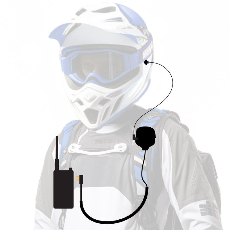 Load image into Gallery viewer, Rugged Radios PATROL Moto Kit - Ear Piece and Hand Mic